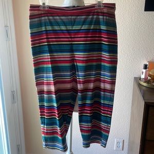 Bettie Page - Serape Stripe Capri Pants - Size 12